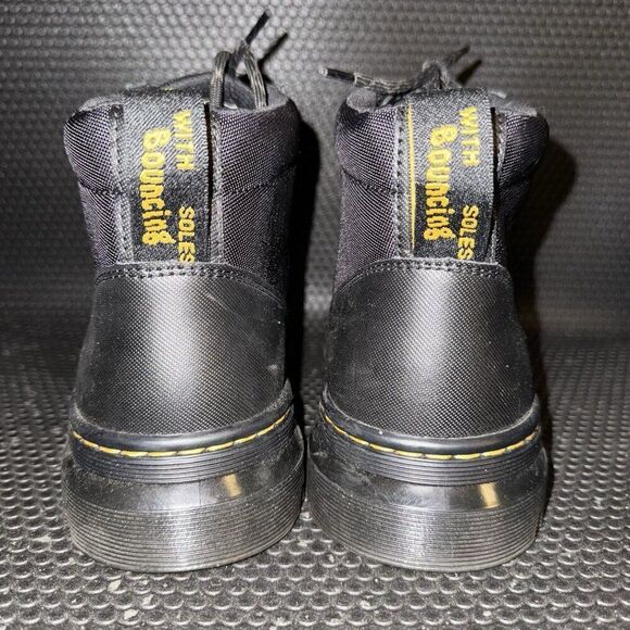 Dr. Martens Bonny Tech Jungle Cordura Black 14 Eye Zipper Combat Boots Mens 10 - Picture 3 of 8